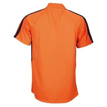 Hi Vis Micro Mesh Mini Waffle Polo Short Sleeve (P88) - Image 4