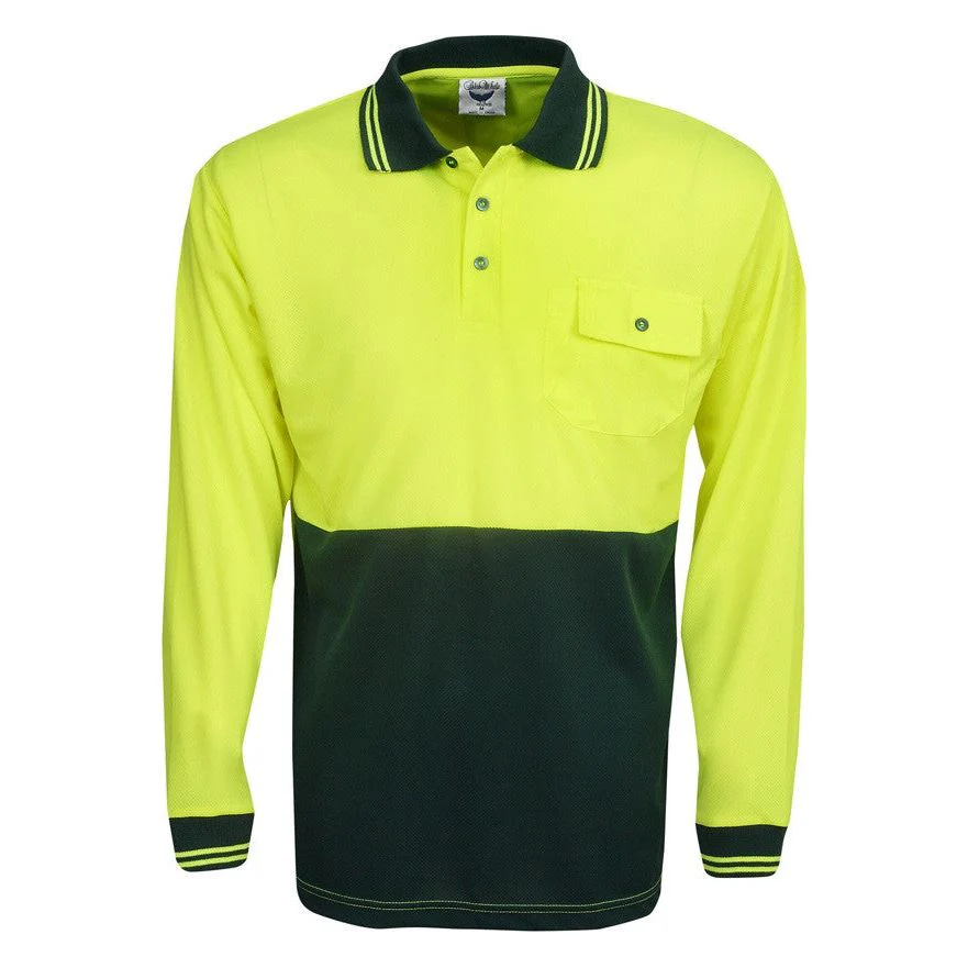 Hi Vis Micro Mesh Polo Long Sleeve (P81) - Image 3