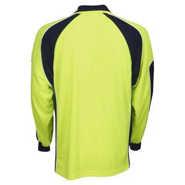 Hi Vis Micro Mesh Side Panel Polo Long Sleeve (P86) - Image 4