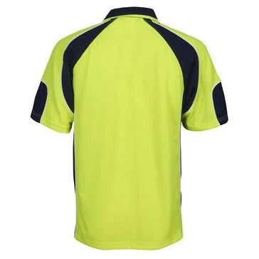 Hi Vis Micro Mesh Side Panel Polo Short Sleeve (P87) - Image 3