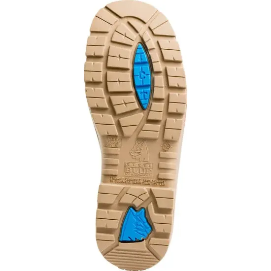 Steel Blue Sand Southern Cross Zip Sided Lace Up Steel Cap Safety Boot With Scuff Cap (312661) - Image 3