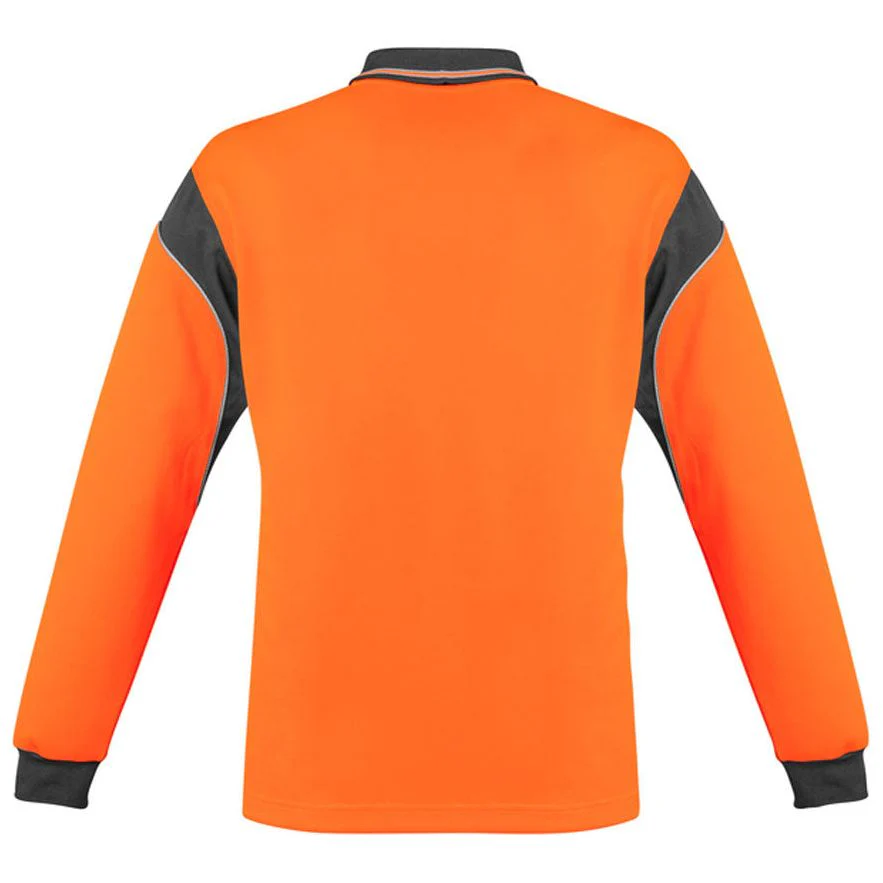 Syzmik Hi Vis Mens Aztec Polo Long Sleeve (ZH249) - Image 6