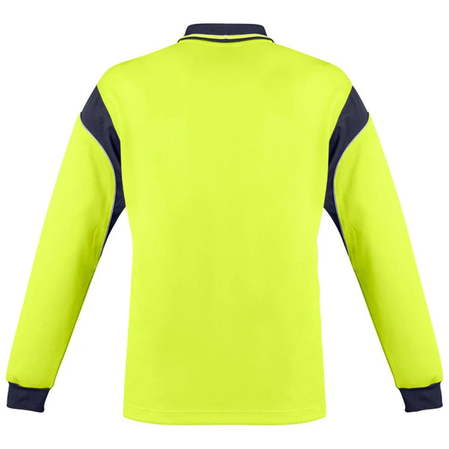 Syzmik Hi Vis Mens Aztec Polo Long Sleeve (ZH249) - Image 8