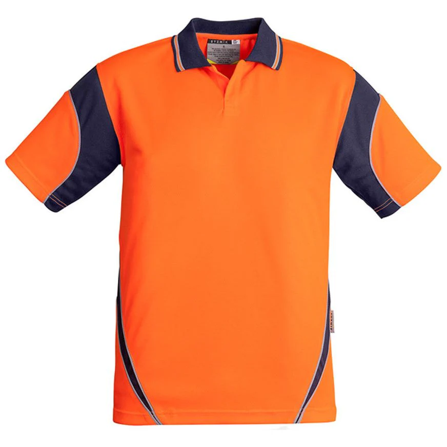 Syzmik Hi Vis Mens Aztec Polo Short Sleeve (ZH248) - Image 4