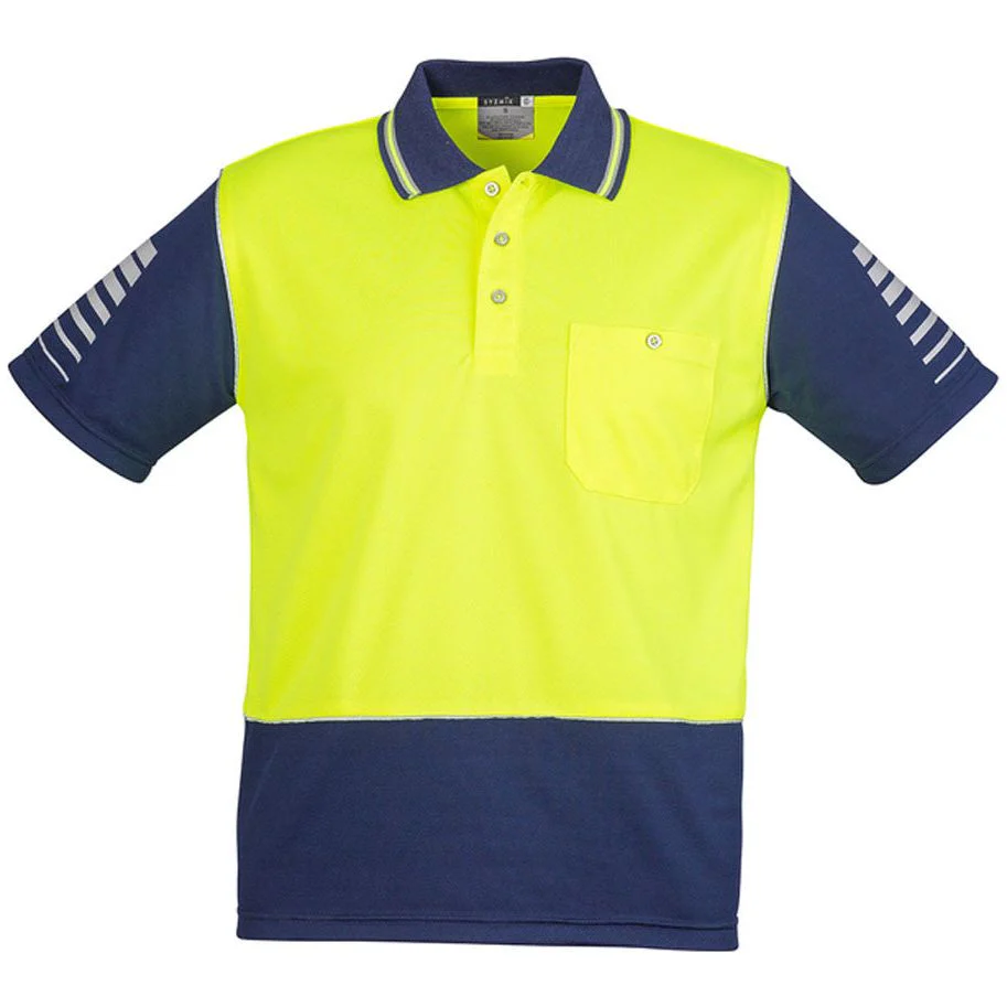 Syzmik Hi Vis Mens Zone Polo Short Sleeve (ZH236) - Image 3