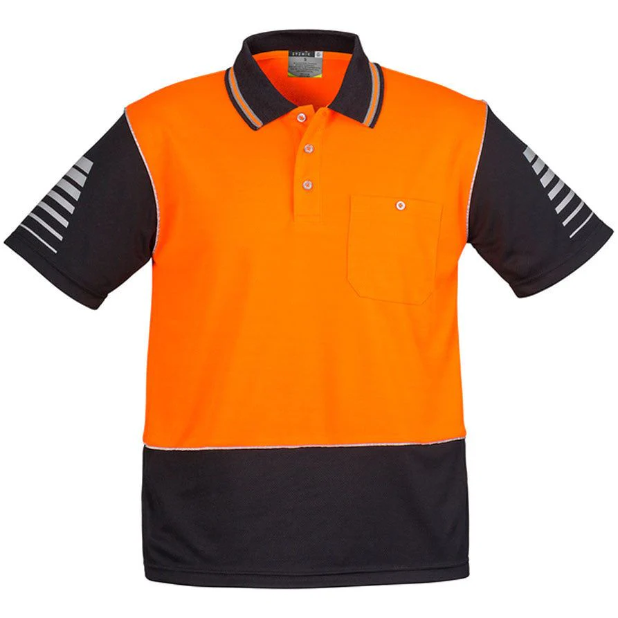 Syzmik Hi Vis Mens Zone Polo Short Sleeve (ZH236) - Image 7