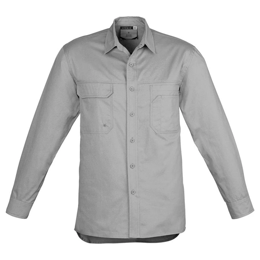 Syzmik Mens Lightweight Tradie Shirt Long Sleeve (ZW121) - Image 4