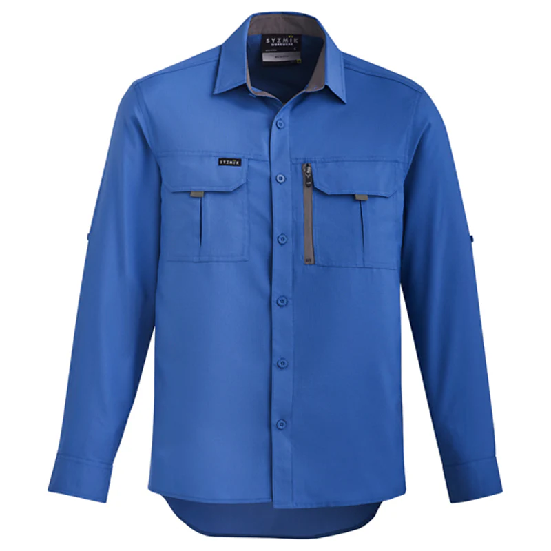 Syzmik Mens Outdoor Long Sleeve Shirt (ZW460) - Image 3