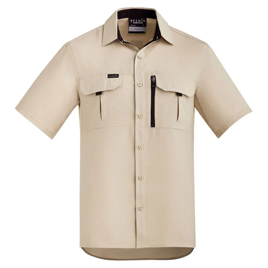 Syzmik Mens Outdoor Short Sleeve Shirt (ZW465) - Image 3