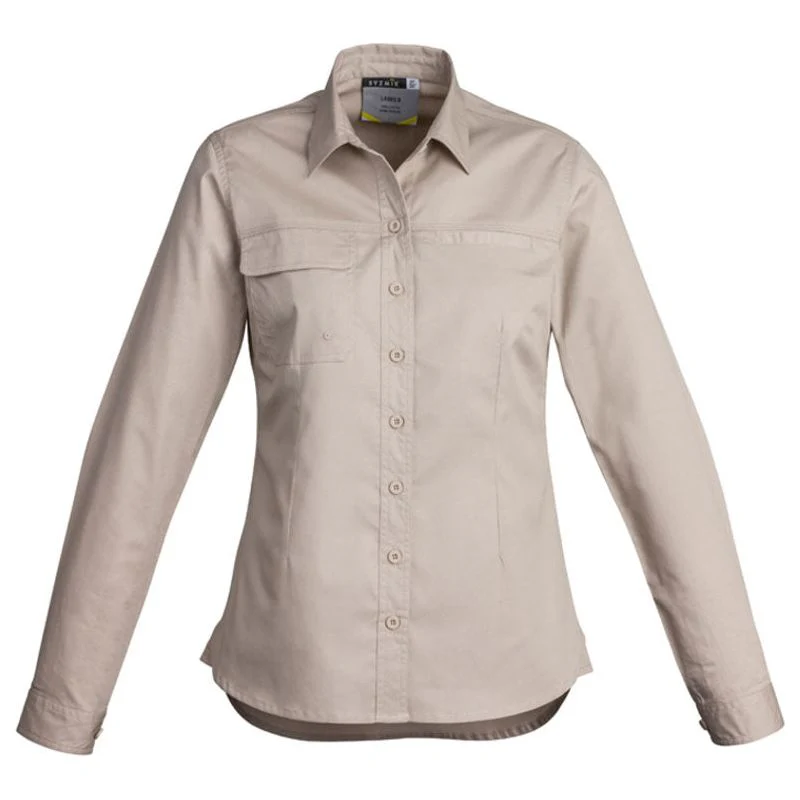 Syzmik Womens Lightweight Tradie Long Sleeve Shirt (ZWL121) - Image 3
