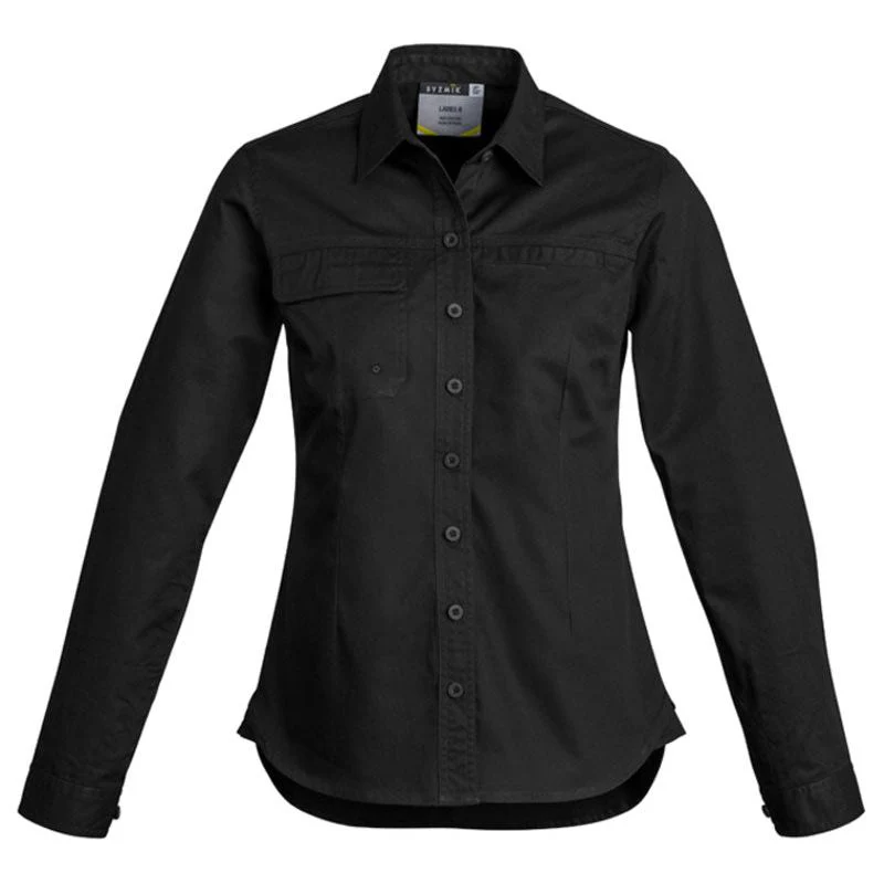 Syzmik Womens Lightweight Tradie Long Sleeve Shirt (ZWL121) - Image 4