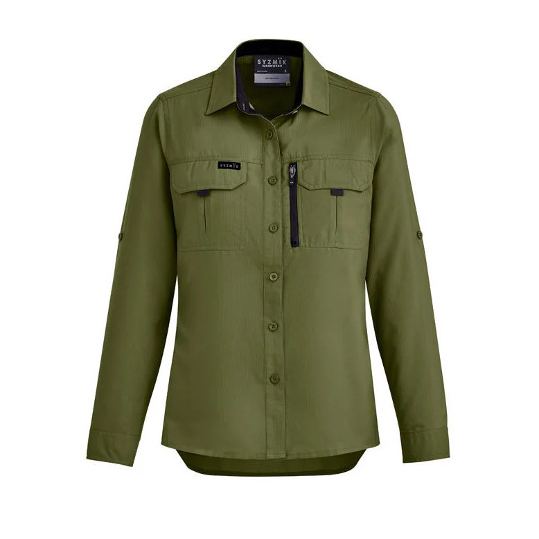 Syzmik Womens Outdoor Long Sleeve Shirt (ZW760) - Image 10